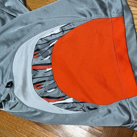 Air Jordan Nike Basketball Dazzle Shorts Silver Orange Medium Rare Y2K - Picture 12 of 12